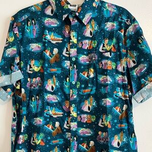 Star Wars cantina button down, M